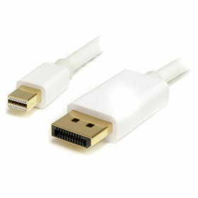 Câble Mini DisplayPort vers DisplayPort Startech MDP2DPMM2MW   (2 m) Blanc 4K Ultra HD de Startech, Câbles DisplayPort - Réf ...