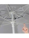 Parasol Aktive UV50 Ø 220 cm Poliéster Alumínio 220 x 214,5 x 220 cm (6 Unidades) | Tienda24 Tienda24.eu