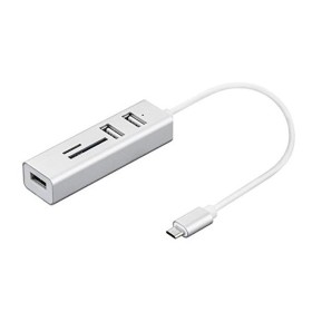 Hub USB Nilox NX090301141 Bianco Argentato di Nilox, Hub di rete e switch - Rif: S7752871, Prezzo: 7,76 €, Sconto: %