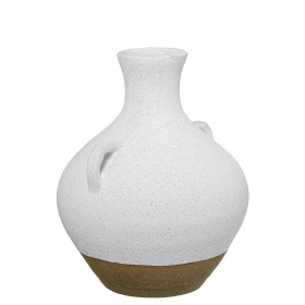 Vase Alexandra House Living White Ceramic 23 x 28 cm With handles by Alexandra House Living, Vases - Ref: D1627070, Price: 50...