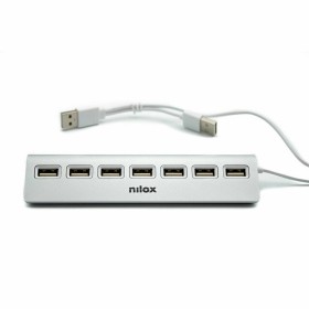 USB Hub Nilox NXHU7ALU2 Grey by Nilox, Network hubs - Ref: S7753171, Price: 8,36 €, Discount: %