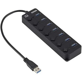 USB Hub Nilox NXHUB-06 Black by Nilox, Network hubs - Ref: S7753175, Price: 10,70 €, Discount: %