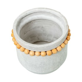 Planter Alexandra House Living Grey Wood Ceramic Little balls 30 x 20 cm by Alexandra House Living, Cachepots - Ref: D1627073...