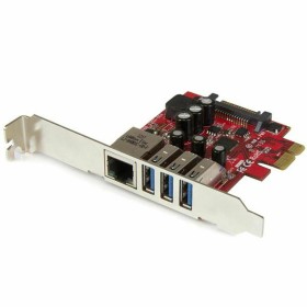 Carte PCI Startech PEXUSB3S3GE de Startech, Cartes de port - Réf : S7755329, Prix : 73,47 €, Remise : %