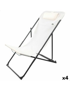 Chaise de plage Colorbaby Pliable Beige 188 x 58 x 30 cm | Tienda24 Tienda24.eu