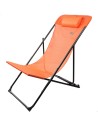 Chaise longue inclinable Aktive Orange 53 x 87 x 78 cm (4 Unités) | Tienda24 Tienda24.eu