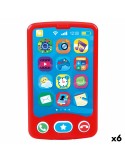 Telefone de brincar PlayGo Vermelho 6,8 x 11,5 x 1,5 cm (6 Unidades) | Tienda24 Tienda24.eu