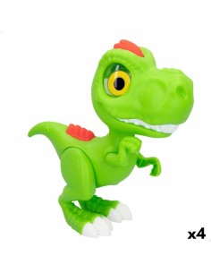 Personnage articulé Funville Dinosaure 23 x 21 x 8 cm 23 x 21,5 x 8,5 cm (4 Unités) de Funville, Jouets musicaux - Ref: S8902...