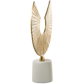 Figura Decorativa Alexandra House Living Branco Dourado Alumínio Abstrato 30 x 10 x 38 cm de Alexandra House Living, Colecion...