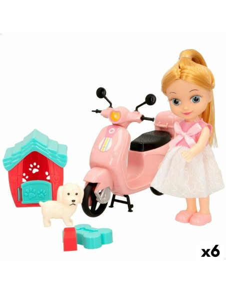 Poupée Colorbaby Bella 16 cm Moto 7 x 16 x 4 cm (6 Unités) | Tienda24 Tienda24.eu