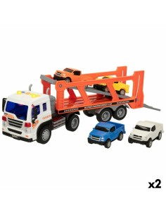 Camião Portaveículos e Carros de Fricção Speed & Go 37,5 x 12,5 x 10 cm (2 Unidades) de Speed & Go, Camiões - Ref: S8902671, ...