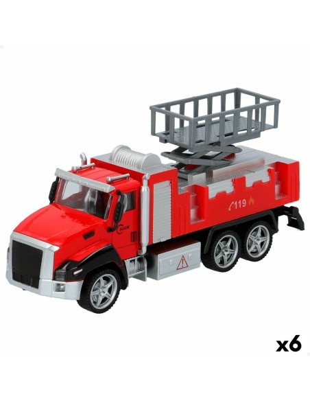 Camion de Pompiers Speed & Go 21 x 9,5 x 5,5 cm (6 Unités) | Tienda24 Tienda24.eu