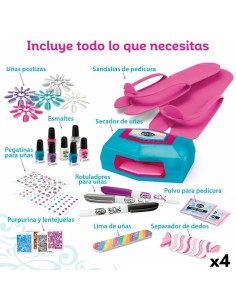 Set de manicure Cra-Z-Art Shimmer 'n Sparkle Style Deluxe 14 x 6 x 10 cm 4 Unidades Infantil de Cra-Z-Art, Estojos de maquilh...