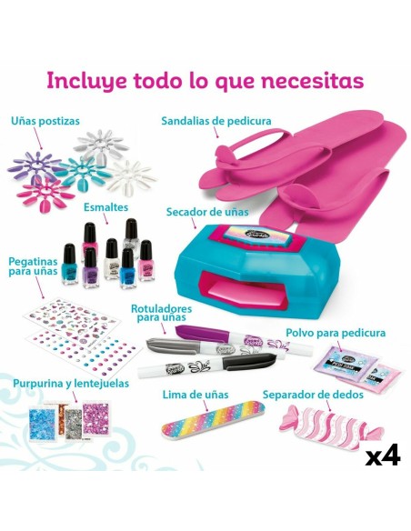 Set de manicure Cra-Z-Art Shimmer 'n Sparkle Style Deluxe 14 x 6 x 10 cm 4 Unidades Infantil | Tienda24 Tienda24.eu