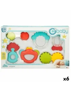 Conjunto de chocalhos Colorbaby 6 Peças 12,5 x 1,5 x 6,5 cm (6 Unidades) de Colorbaby, Rocas e aros de peluche - Ref: S890282...