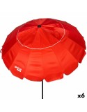 Parasol Aktive Rouge Aluminium 240 x 235 x 240 cm (6 Unités) | Tienda24 Tienda24.eu