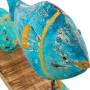 Figura Decorativa Alexandra House Living Azul Hierro Peces 72 x 10 x 28 cm de Alexandra House Living, Coleccionables - Ref: D...