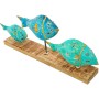 Figura Decorativa Alexandra House Living Azul Hierro Peces 72 x 10 x 28 cm de Alexandra House Living, Coleccionables - Ref: D...