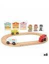 Train avec circuit Woomax 6 Unités 39 x 1 x 26 cm | Tienda24 Tienda24.eu