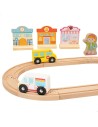 Tren com Circuito Woomax 6 Unidades 39 x 1 x 26 cm | Tienda24 Tienda24.eu