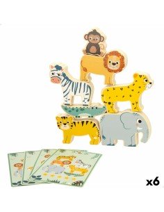 Puzzle enfant en bois Woomax 15 x 15 x 15 cm (6 Unités) | Tienda24 Tienda24.eu