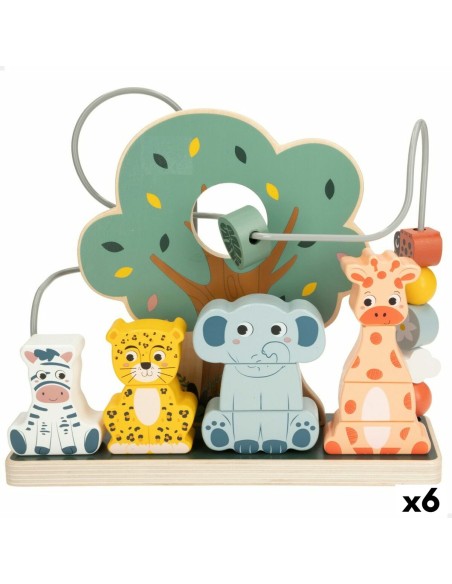 Jeu d'adresse pour bébé Woomax animaux 25 x 22 x 10 cm (6 Unités) | Tienda24 Tienda24.eu