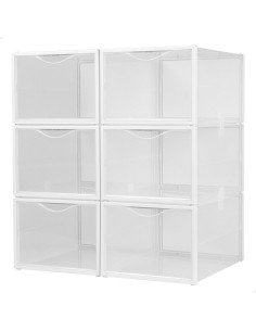 Shoe Rack 3 Shelves Silver 58 x 26 x 58 cm Black Metal (6 Units) | Tienda24 Tienda24.eu