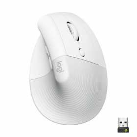 Wireless Mouse Logitech Lift White Ergonomic 4000 dpi by Logitech, Mice - Ref: M0515372, Price: 65,15 €, Discount: %