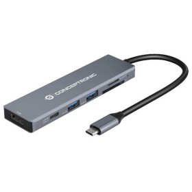 Hub USB Conceptronic 110520207101 Cinzento 100 W de Conceptronic, Hubs USB - Ref: M0520992, Preço: 42,88 €, Desconto: %