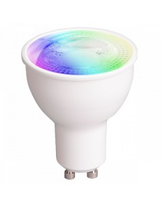 Lâmpada LED Denver Electronics SHL-450 RGB Wifi GU10 5W 2700K | Tienda24 Tienda24.eu