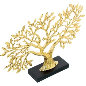 Statua Decorativa Alexandra House Living Nero Dorato Metallo Albero 38 x 7 x 28 cm di Alexandra House Living, Oggetti da coll...