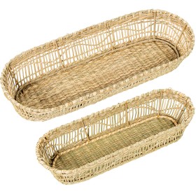 Salzstreuer mit Deckel Alexandra House Living Rattan Naturfaser von Alexandra House Living, Dressing- und Gewürzspender - Ref...