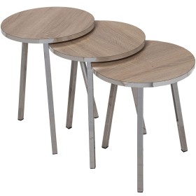 Jeu de 3 tables Alexandra House Living Marron Doré Bois de Alexandra House Living, Tables - Réf : D1624562, Prix : 101,16 €, ...