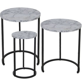 Jeu de 3 tables Alexandra House Living Noir Gris Bois de Alexandra House Living, Tables - Réf : D1624567, Prix : 119,63 €, Re...