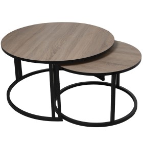 Jeu de 2 tables Alexandra House Living Marron Noir Bois de Alexandra House Living, Tables - Réf : D1624575, Prix : 257,28 €, ...