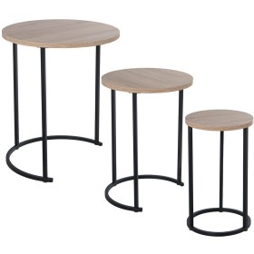 Jeu de 3 tables Alexandra House Living Marron Noir Bois de Alexandra House Living, Tables - Réf : D1624577, Prix : 147,06 €, ...