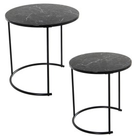 Jeu de 2 tables Alexandra House Living Noir Métal de Alexandra House Living, Tables - Réf : D1624610, Prix : 147,86 €, Remise...