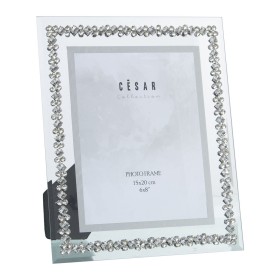 Cadre photo Alexandra House Living Gris Verre Miroir 23 x 28 x 2 cm de Alexandra House Living, Cadres muraux et de table - Ré...