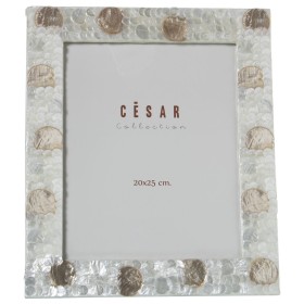 Cadre photo Alexandra House Living Marron Nacre noire 27 X 1 X 32 CM de Alexandra House Living, Cadres muraux et de table - R...