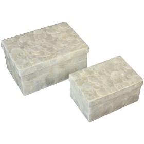 Set of decorative boxes Alexandra House Living Mother of pearl 2 Pieces by Alexandra House Living, Boxes - Ref: D1624990, Pri...