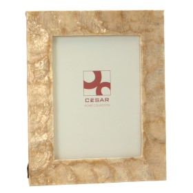 Photo frame Alexandra House Living Brown Mother of pearl 22 X 1 X 27 CM by Alexandra House Living, Table and wall frames - Re...