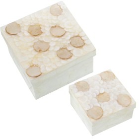 Set of decorative boxes Alexandra House Living Mother of pearl 2 Pieces by Alexandra House Living, Boxes - Ref: D1625029, Pri...