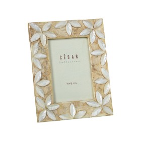 Photo frame Alexandra House Living Brown Mother of pearl 17 x 1 x 22 cm by Alexandra House Living, Table and wall frames - Re...