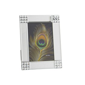 Cadre photo Alexandra House Living Argenté Verre 16 x 21 x 2 cm de Alexandra House Living, Cadres muraux et de table - Réf : ...