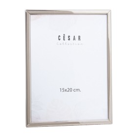 Moldura de Fotos Alexandra House Living Prateado Metal 15 x 20 x 1 cm de Alexandra House Living, Molduras de parede e mesa - ...