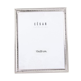 Moldura de Fotos Alexandra House Living Prateado Metal 17 x 22 x 1 cm de Alexandra House Living, Molduras de parede e mesa - ...