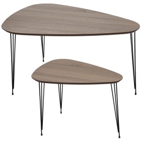 Set of 2 tables Alexandra House Living Brown Wood by Alexandra House Living, Tables - Ref: D1627378, Price: 151,15 €, Discoun...