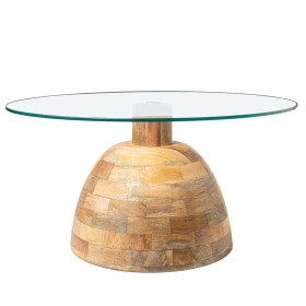 Table Basse Alexandra House Living Marron Transparent Verre 78 x 41 x 78 cm de Alexandra House Living, Tables - Réf : D162745...