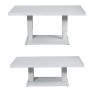 Mesa Alexandra House Living Blanco 140 x 82 cm Regulable de Alexandra House Living, Mesas de comedor - Ref: D1627404, Precio:...