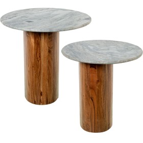 Set of 2 tables Alexandra House Living Brown Wood by Alexandra House Living, Tables - Ref: D1627502, Price: 301,81 €, Discoun...